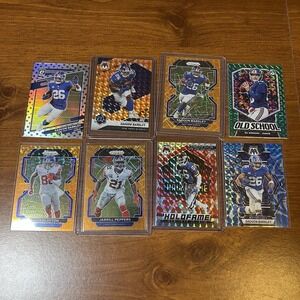 NY Giants NFL Football Card Lot (15) Rookies RC, Parallel, Barkley, Manning